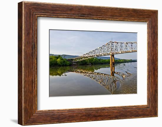 Sailing under a Bridge over the Tennessee River, Tennessee, USA-Joe Restuccia III-Framed Photographic Print