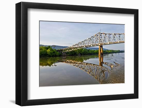 Sailing under a Bridge over the Tennessee River, Tennessee, USA-Joe Restuccia III-Framed Photographic Print