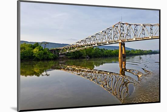 Sailing under a Bridge over the Tennessee River, Tennessee, USA-Joe Restuccia III-Mounted Photographic Print