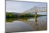 Sailing under a Bridge over the Tennessee River, Tennessee, USA-Joe Restuccia III-Mounted Photographic Print