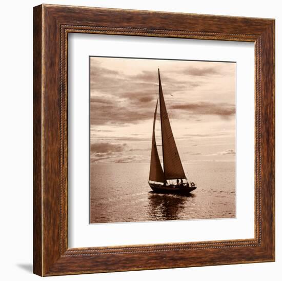 Sailing V-null-Framed Art Print