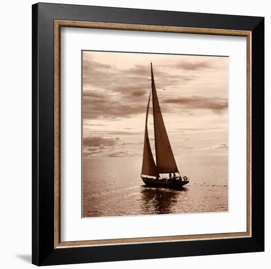 Sailing V-null-Framed Art Print