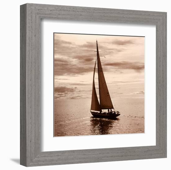 Sailing V-null-Framed Art Print