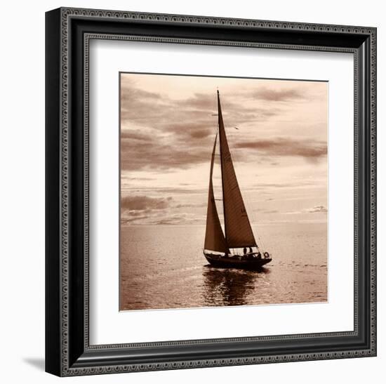 Sailing V-null-Framed Art Print