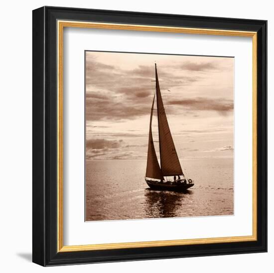 Sailing V-null-Framed Art Print