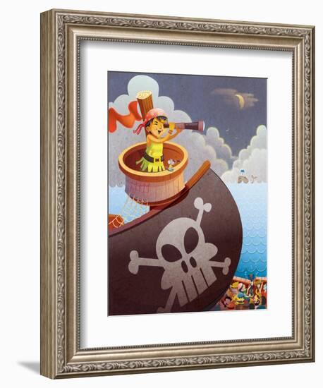 Sailing with Pirates - Jack & Jill-Merril Rainey-Framed Giclee Print