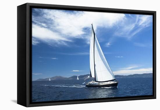 Sailing. Yachting. Luxury Yachts.-De Visu-Framed Premier Image Canvas