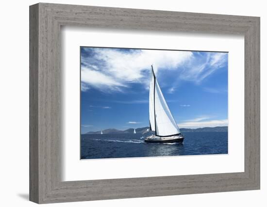 Sailing. Yachting. Luxury Yachts.-De Visu-Framed Photographic Print