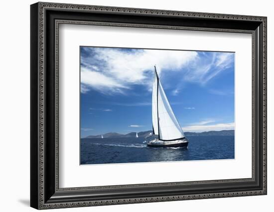 Sailing. Yachting. Luxury Yachts.-De Visu-Framed Photographic Print