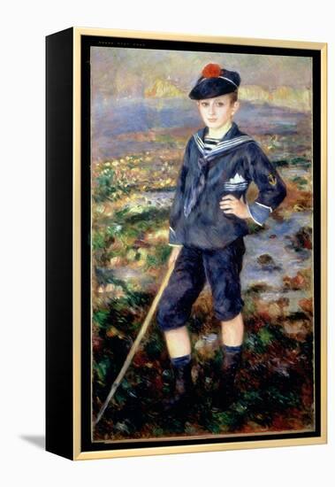 Sailor Boy (Portrait of Robert Nunes), 1883 (Oil on Canvas)-Pierre Auguste Renoir-Framed Premier Image Canvas