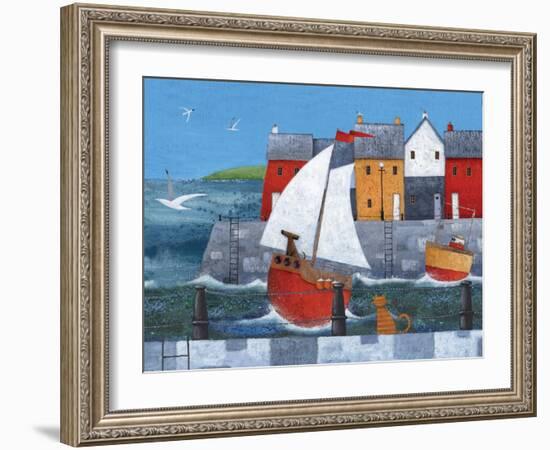 Sailor Dog-Peter Adderley-Framed Art Print