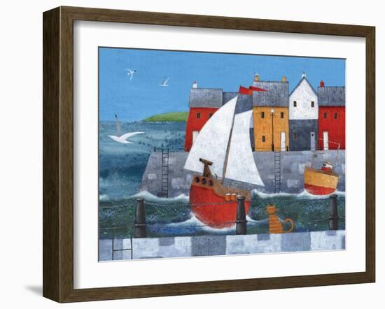 Sailor Dog-Peter Adderley-Framed Art Print