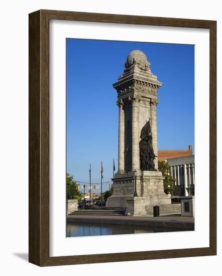 Sailor's and Soldier's Monument, Clinton Square, Syracuse, New York State, USA-Richard Cummins-Framed Photographic Print