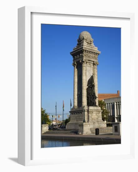 Sailor's and Soldier's Monument, Clinton Square, Syracuse, New York State, USA-Richard Cummins-Framed Photographic Print