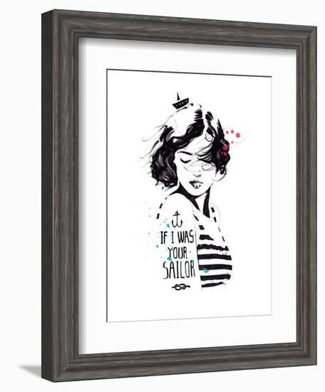 Sailor-Manuel Rebollo-Framed Art Print