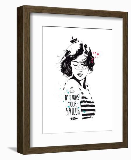 Sailor-Manuel Rebollo-Framed Art Print