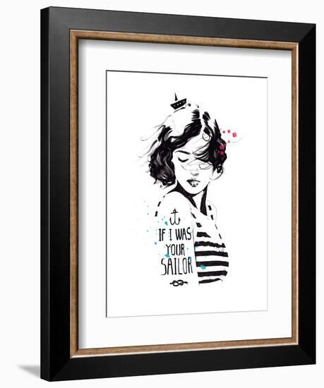 Sailor-Manuel Rebollo-Framed Art Print