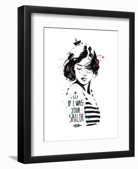 Sailor-Manuel Rebollo-Framed Art Print