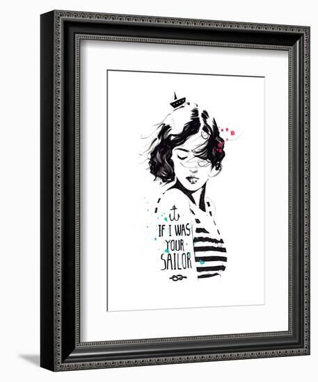 Sailor-Manuel Rebollo-Framed Art Print