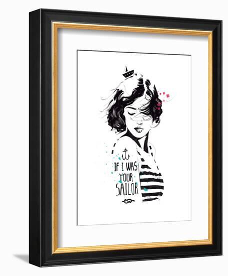 Sailor-Manuel Rebollo-Framed Art Print