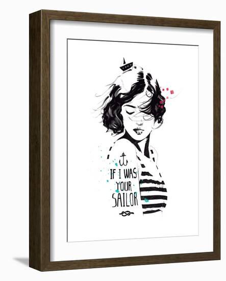 Sailor-Manuel Rebollo-Framed Art Print