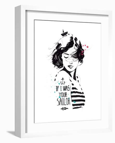 Sailor-Manuel Rebollo-Framed Art Print