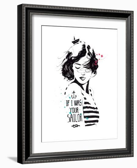 Sailor-Manuel Rebollo-Framed Art Print