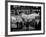 Sailors and Civilians Outside a Brightly Lit Times Square Arcade During WWII-Peter Stackpole-Framed Photographic Print