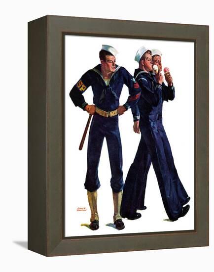 "Sailors and Cones,"July 24, 1937-Albert W. Hampson-Framed Premier Image Canvas