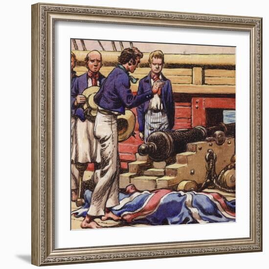 Sailors at a Ship's Cannon-Pat Nicolle-Framed Giclee Print