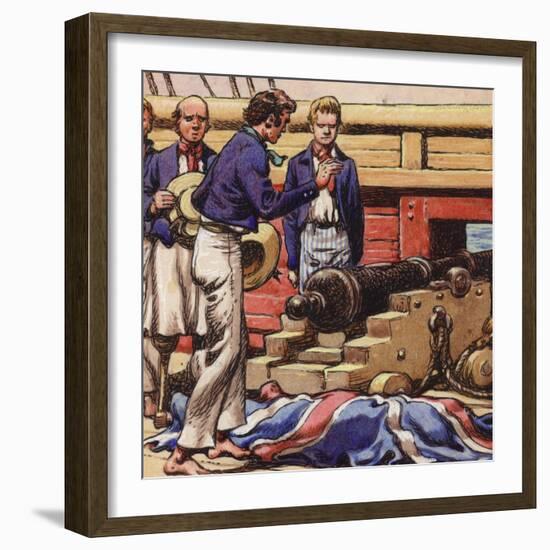 Sailors at a Ship's Cannon-Pat Nicolle-Framed Giclee Print