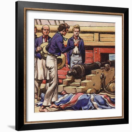 Sailors at a Ship's Cannon-Pat Nicolle-Framed Giclee Print
