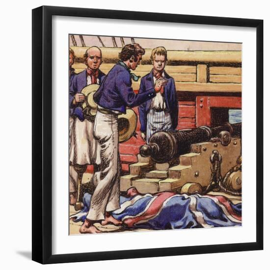 Sailors at a Ship's Cannon-Pat Nicolle-Framed Giclee Print