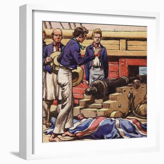 Sailors at a Ship's Cannon-Pat Nicolle-Framed Giclee Print