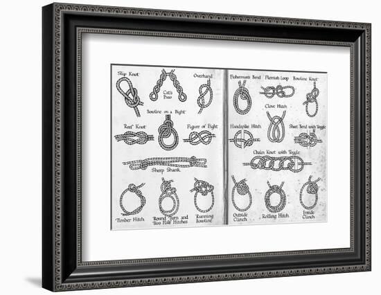 Sailors' Knots-Kenneth D Shoesmith-Framed Photographic Print