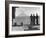 Sailors Watching Smoke Coming Out of the Top of Mt. Stromboli-Tony Linck-Framed Photographic Print