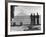 Sailors Watching Smoke Coming Out of the Top of Mt. Stromboli-Tony Linck-Framed Photographic Print