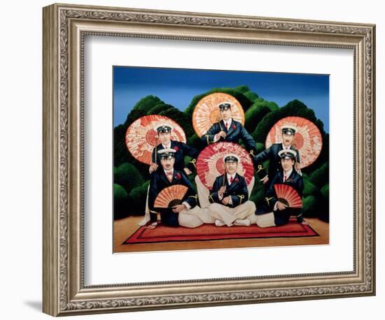 Sailors with Umbrellas, 1995-Anthony Southcombe-Framed Giclee Print