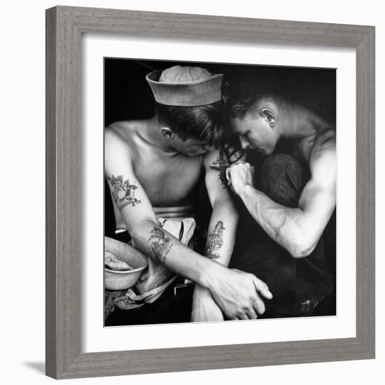 Sailors-Science Source-Framed Giclee Print