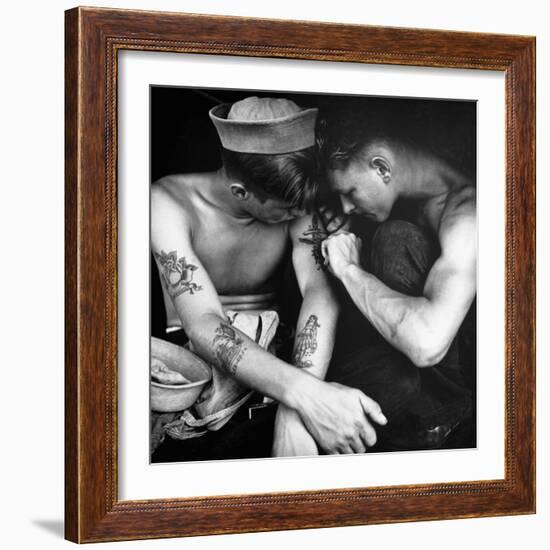 Sailors-Science Source-Framed Giclee Print