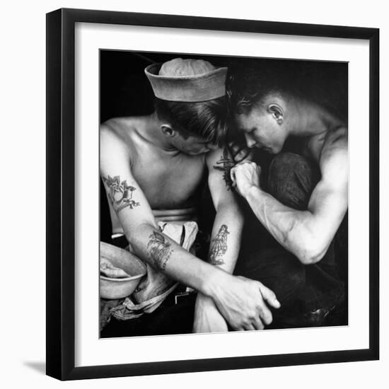 Sailors-Science Source-Framed Giclee Print