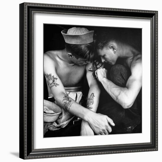 Sailors-Science Source-Framed Giclee Print