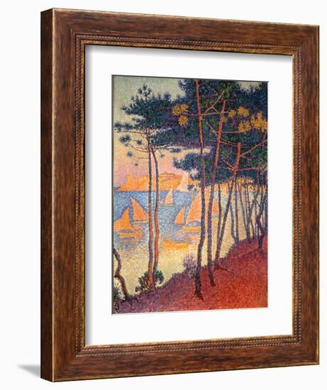 Sails and Pines-Paul Signac-Framed Giclee Print