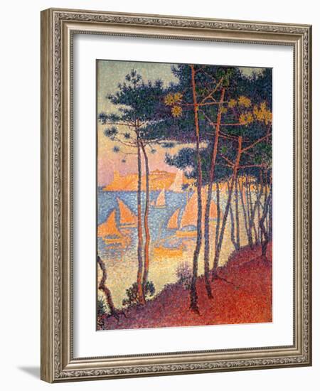 Sails and Pines-Paul Signac-Framed Giclee Print