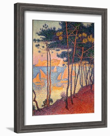 Sails and Pines-Paul Signac-Framed Giclee Print