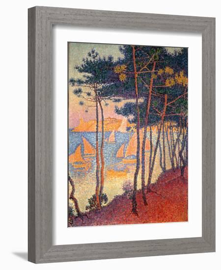 Sails and Pines-Paul Signac-Framed Giclee Print