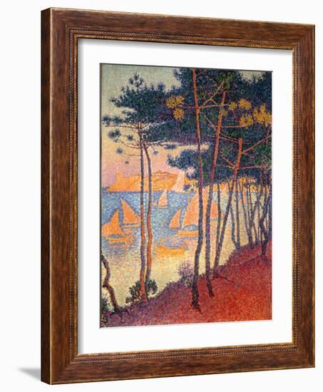 Sails and Pines-Paul Signac-Framed Giclee Print