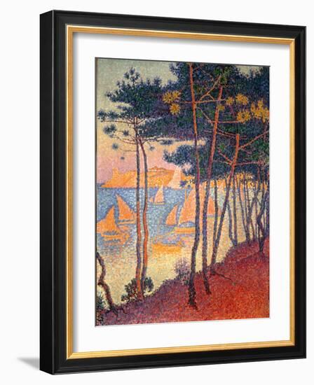 Sails and Pines-Paul Signac-Framed Giclee Print