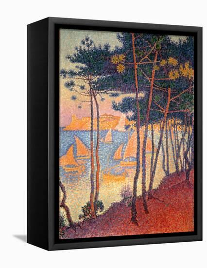 Sails and Pines-Paul Signac-Framed Premier Image Canvas