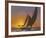 Sails in the Sunset-Diane Romanello-Framed Art Print